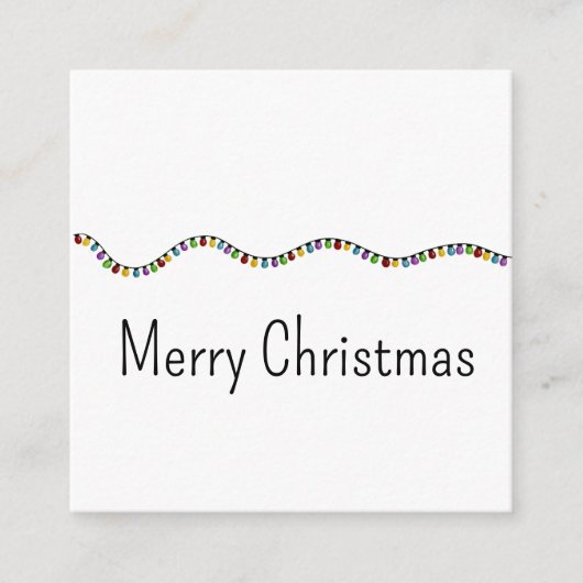 Kaart voor Bright Vintage kerstverlichting (Voorkant)