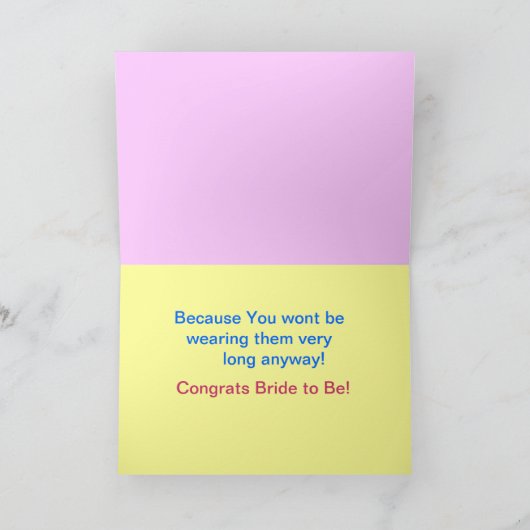 Kaart voor Bruid om te zijn (Binnen)