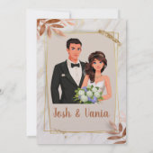 Kaart voor bruiloft (Achterkant)