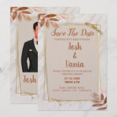 Kaart voor bruiloft (Voorkant / Achterkant)