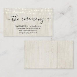 Kaart voor bruiloft Ceremony Enclosure - Simple