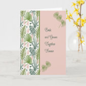 Kaart voor bruiloft en New Bride (Gele Bloem)