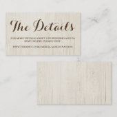 Kaart voor bruiloft website (Voorkant / Achterkant)