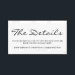 Kaart voor bruiloft website<br><div class="desc">Eenvoudig en elegant.</div>