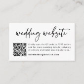 Kaart voor bruiloft Website QR Code Wedding Enclos (Voorkant)