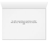 Kaart voor Bulldog of French Bulldog (Binenzijde Horizontaal (Onderkant))