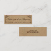 Kaart voor Burlap Afstuderen Naam invoegen Contactkaartje (Voorkant / Achterkant)