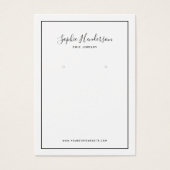 Kaart voor calligrafie en zwart-border earing Disp (Voorkant)