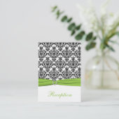 Kaart voor Chartreuse, White en Black Damask Enclo (Staand voorkant)