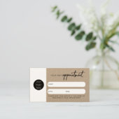 Kaart voor clientbenoeming QR Code Business Logo Visitekaartje (Staand voorkant)