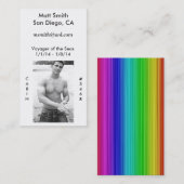 Kaart voor cruiseschepen (met achterzijde) visitekaartje (Voorkant / Achterkant)