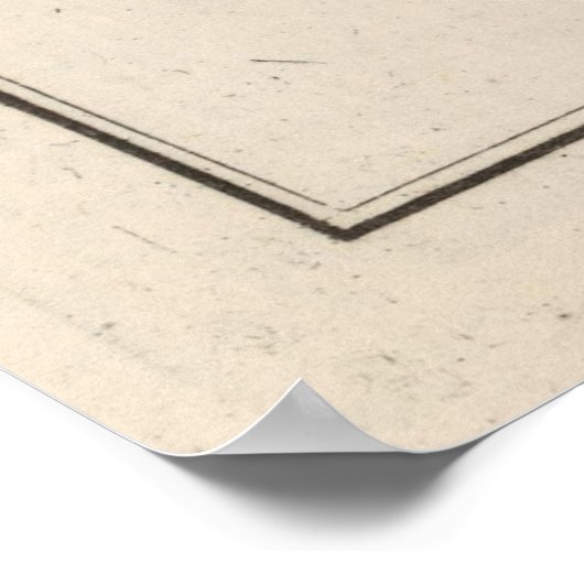 Kaart voor -Cyprus (1764) Poster (Hoek)