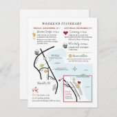 Kaart voor de behuizing van bruiloft - Aangepast o (Voorkant / Achterkant)