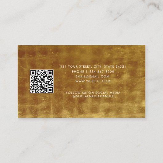 Kaart voor de benoeming van zakelijke klanten QR-c Visitekaartje (Achterkant)