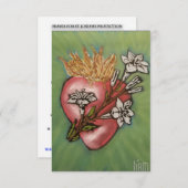 Kaart voor de bescherming van Sint-Jozefs (Voorkant / Achterkant)