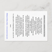 Kaart voor de bescherming van Sint-Jozefs (Achterkant)