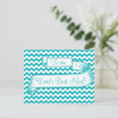 Kaart voor de beste mama Moederdag ter wereld (Staand voorkant)