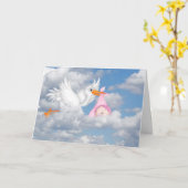 Kaart voor de bevalling van een meisje door de ooi (Gele Bloem)