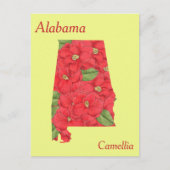 Kaart voor de bloem van de deelstaat Alabama (Voorkant)