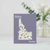 Kaart voor de bloem van de deelstaat Idaho (Staand voorkant)
