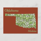 Kaart voor de bloem van de deelstaat Oklahoma (Voorkant)