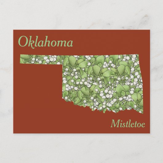 Kaart voor de bloem van de deelstaat Oklahoma (Voorkant)