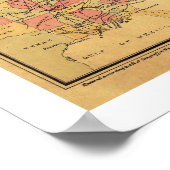 Kaart voor de burgeroorlog 1862 poster (Hoek)