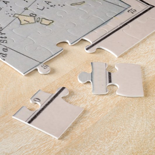 Kaart voor de burgeroorlog legpuzzel (Zijkant)