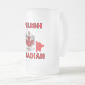Kaart voor de Canadese vlag Matglas Bierpul (Voorkant rechts)