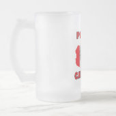 Kaart voor de Canadese vlag Matglas Bierpul (Links)