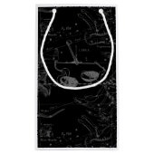 Kaart voor de constellatie van de lont Hevelius 16 Klein Cadeauzakje (Achterkant)