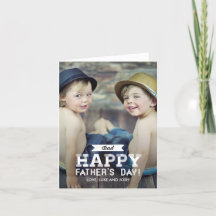  kaart voor de dag van de vaders van het lint