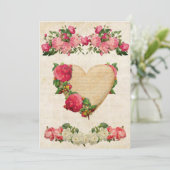 kaart voor de dag van de valentijn (Staand voorkant)