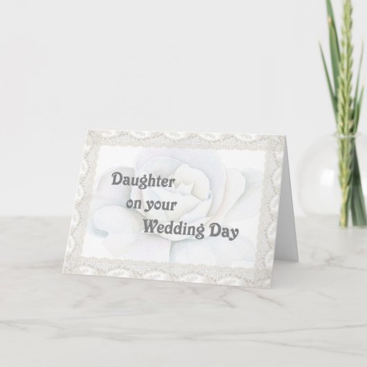 Kaart voor de dochter op haar huwelijksdag (Voorkant)