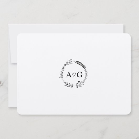 Kaart voor de douche, trouwe kraft (Achterkant)