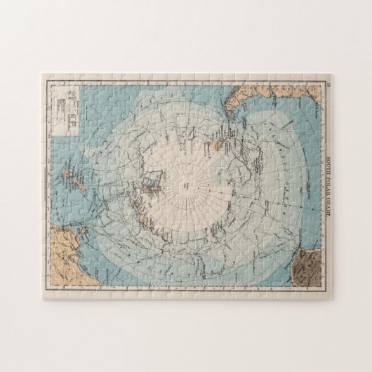  kaart voor de exploratieroutes van Antarctica (19 Legpuzzel (Horizontaal)