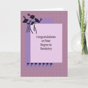 Kaart voor de graad in de tandheelkunde met Afstud