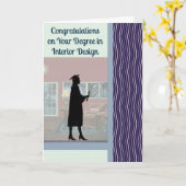 Kaart voor de graad in het binnenontwerp van het V (Gele Bloem)