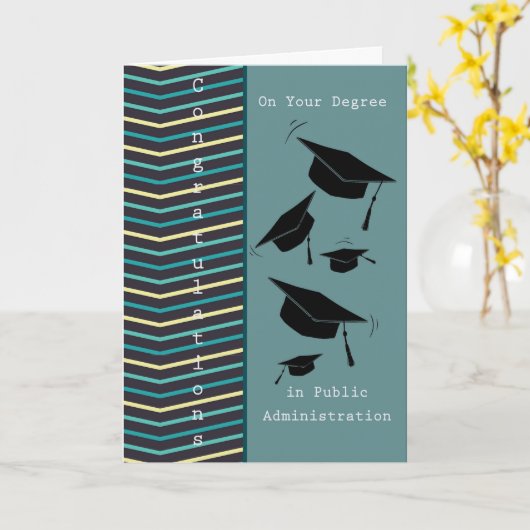 Kaart voor de graad in openbaar bestuur (Gele Bloem)