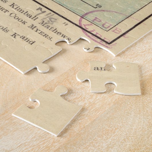  Kaart voor de kolonies Virginia en Maryland (1905 Legpuzzel (Zijkant)