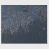 Kaart voor de kust van Midkustgebied Cadeaupapier (Vlak)