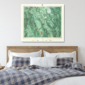 Kaart voor de landclassificatie van Idaho Canvas Afdruk (Insitu (Slaapkamer))