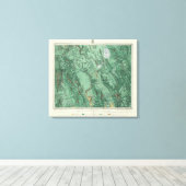 Kaart voor de landclassificatie van Idaho Canvas Afdruk (Insitu (Houten vloer))