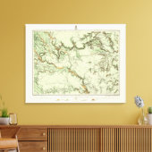 Kaart voor de landclassificatie van New Mexico Canvas Afdruk (Insitu (Woonkamer))