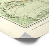 Kaart voor de landclassificatie van New Mexico Poster (Hoek)