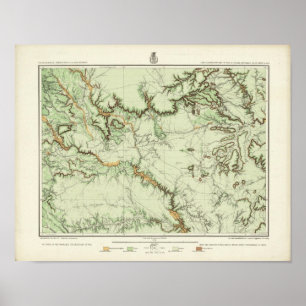 Kaart voor de landclassificatie van New Mexico Poster