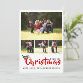 Kaart voor de meest veeleisende kerstfoto's, colla (Staand voorkant)