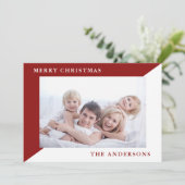 Kaart voor de minimalistische kerstvakantie (Staand voorkant)