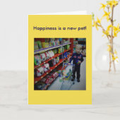 Kaart voor de nieuwe huisdiereneigenaar (Gele Bloem)