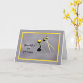 Kaart voor de persoon die het slachtoffer en het o (Gele Bloem)